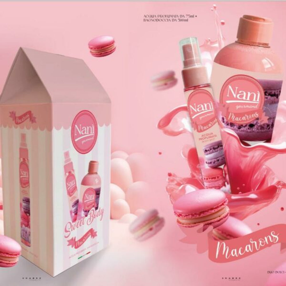 ACQUA PROFUMATA 75ML+BAGNO D.300ML GIFT DUO MACARO