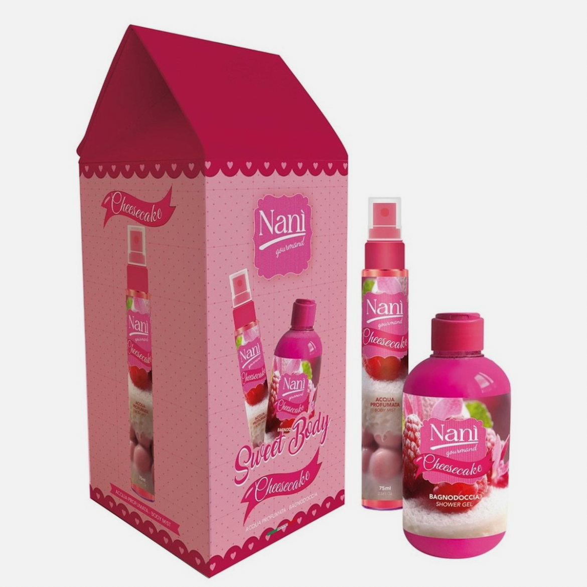 ACQUA PROFUMATA 75ML+BAGNO D.300ML GIFT DUO CHEESECAKE