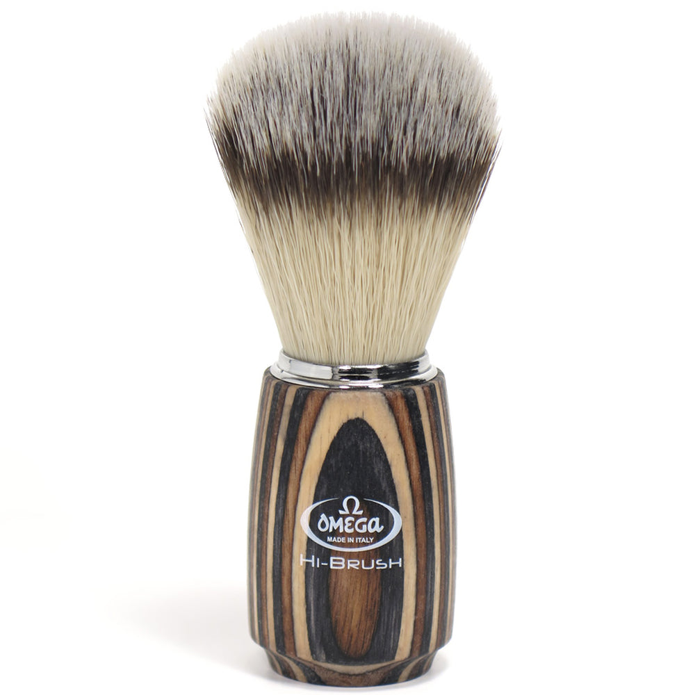 Pennello da barba Omega in fibra sintetica